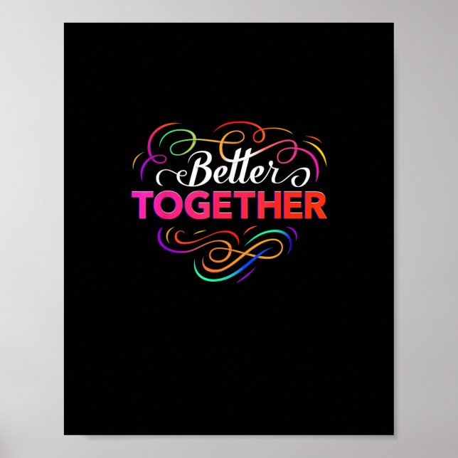 Poster Better Together Minimal Design  (Frente)
