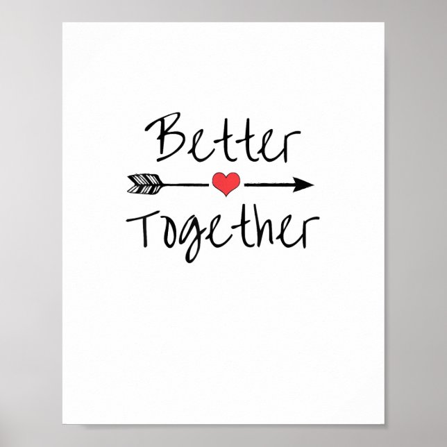 Poster Better Together Modern Aesthetic  (Frente)