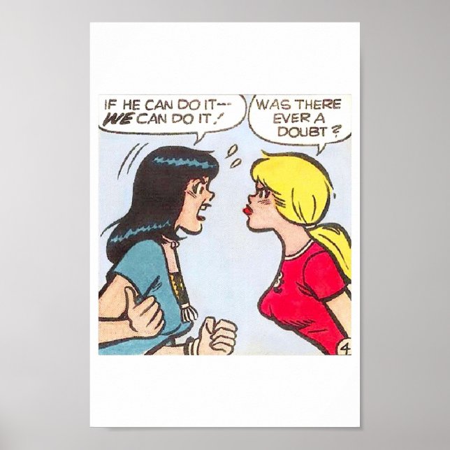 Poster Betty Veronica Comic Strip (Frente)