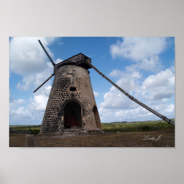 Pôster Bettys Hope em Antígua Canvas Print (Frente)