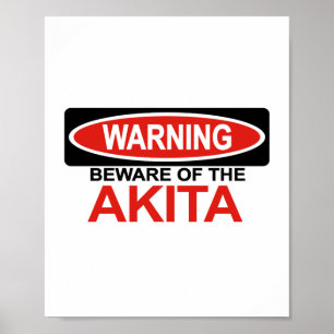 Pôster Beware de Akita
