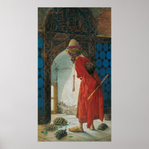 Pôster Bey de Osman Hamdi o instrutor da tartaruga