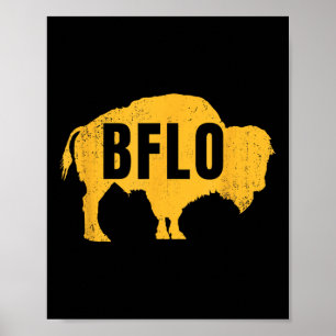 Poster Bflo Buffalo Nova Iorque B-lo Wny