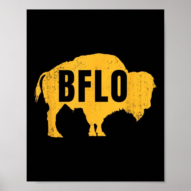 Poster Bflo Buffalo Nova Iorque B-lo Wny (Frente)
