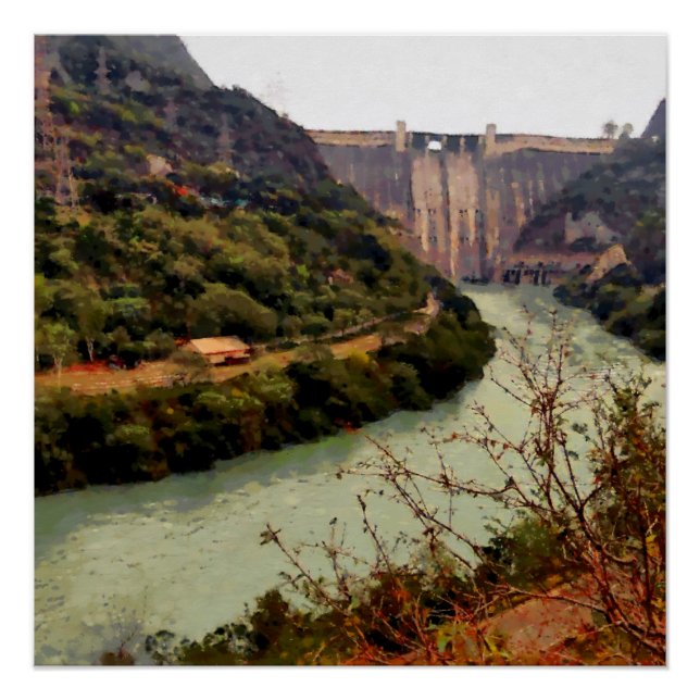 Pôster Bhakra Nangal Dam (Frente)