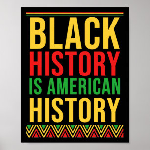 Poster Bhm Gift Black History É A História Americana Afri