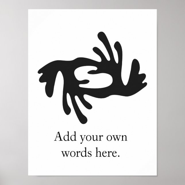 Poster BI NKA | Símbolo de Harmonia, Paz, Cooperação (Frente)