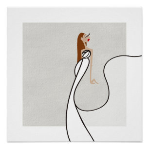 Pôster Bianca Bellezza Riviera Noites Arte de Moda Glamur