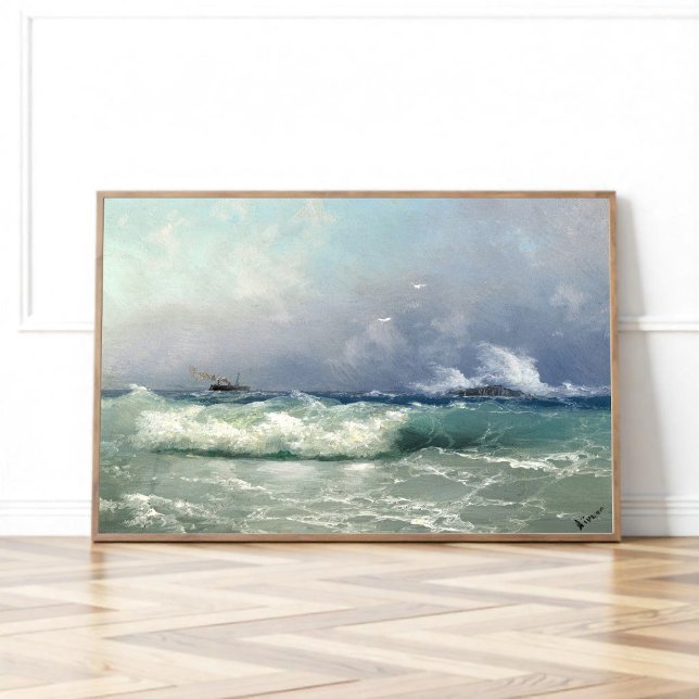 Poster Biarritz, Ivan Konstantinovich Aivazovsky (Criador carregado)