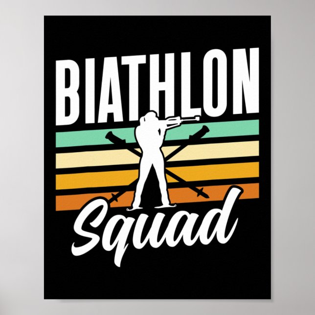 Poster Biathlete Biathlons, Esportes Biatletas do Biatlo (Frente)