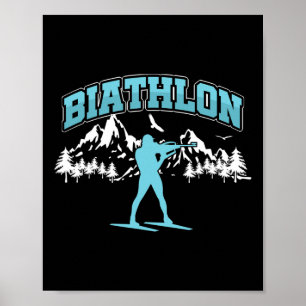 Poster Biathlon Atletas do Biathlet Fotos dos Esportes de