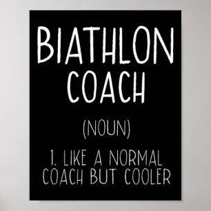 Poster Biathlon Coach Definition Funny Biathlete Humor 10