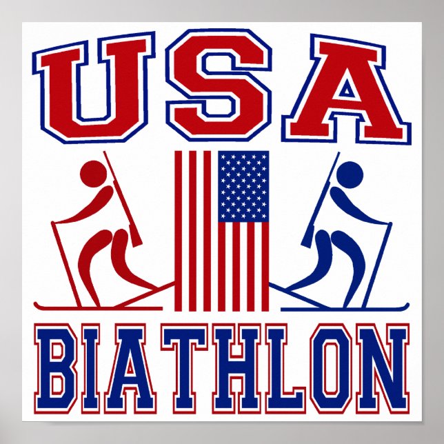 Pôster Biathlon EUA (Frente)