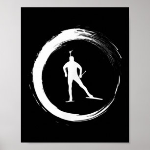 Poster Biathlon Winter Sports Kreis Pion 1