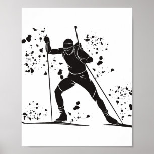 Poster Biatleta Esqui Nórdico Biatlo _27