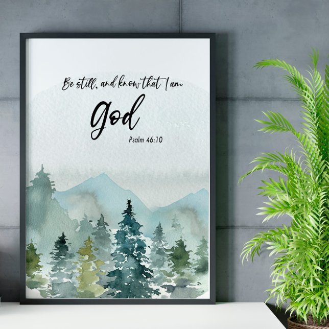 Poster Bible verse mountain scripture (Criador carregado)