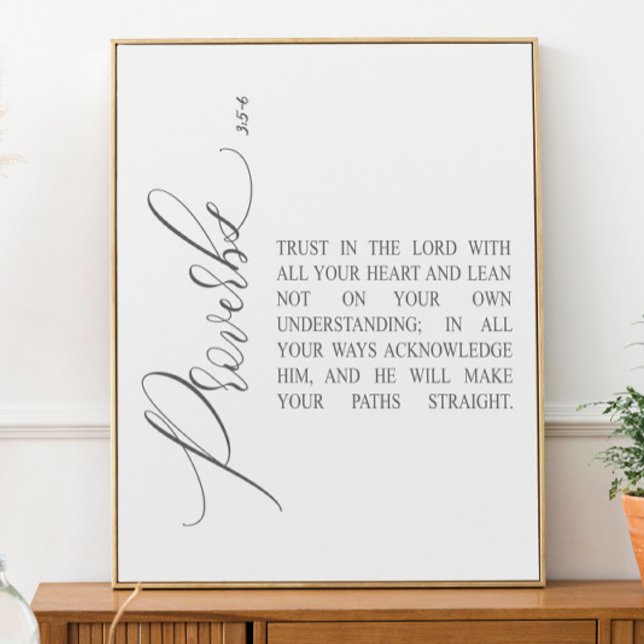 Poster Bible verse Proverbs scripture (Criador carregado)