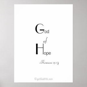 Pôster Bíblia cita gotGod316.com Wall Art