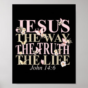 Poster Bíblia Cristã Versa Fé Deus Jesus Como João