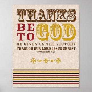 Poster Bíblia de Ação de Graças de Christian Faith