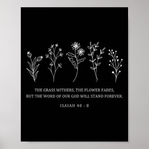 Poster Bíblia Flor Versa Páscoa A Palavra De Nosso Deus S