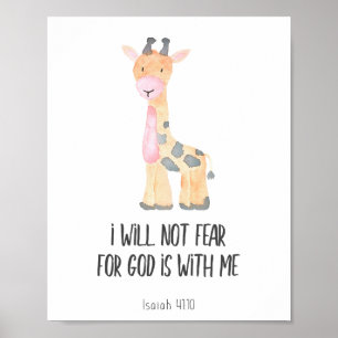 Poster Bíblia infantil Verso Não Tenho Medo