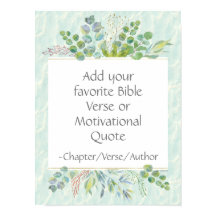 Bíblia Personalizada Verse Wall Decor Eucalyptus L