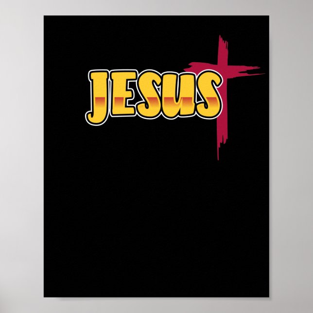 Poster Bíblia Versa Jesus Deus (Frente)