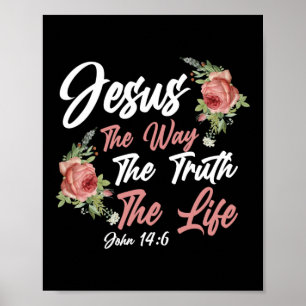 Poster Bíblia Verse Jesus Como A Verdade A Vida John
