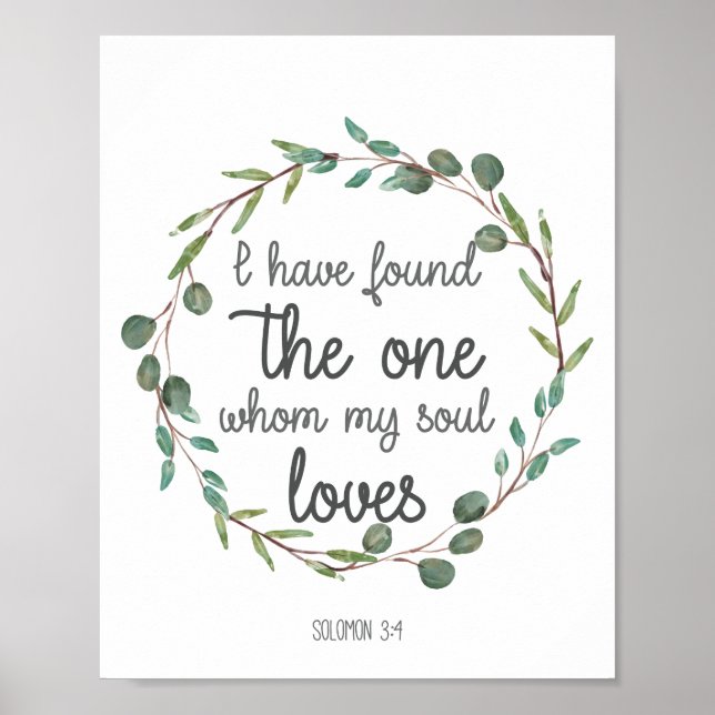 Poster Bíblia Verso que encontrei (Frente)