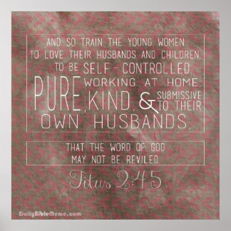 Poster Bíblia Verso - Título 2:4-5