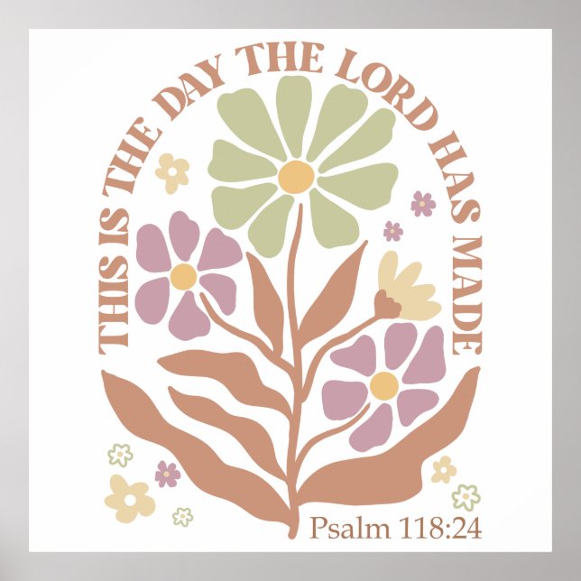 Poster Bíblia Versos de Flor Selvagem (Frente)