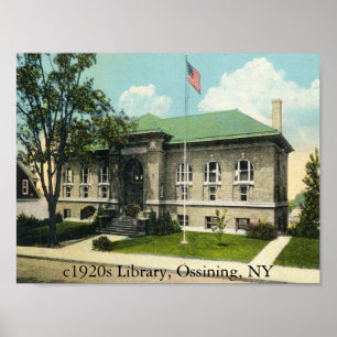 Pôster Biblioteca de 1920, Ossining, NY
