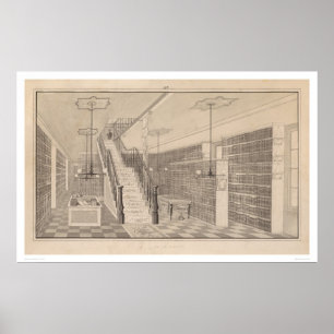 Pôster Biblioteca de Bancroft na rua 1538 de Valência