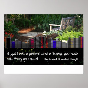 Poster Biblioteca do jardim