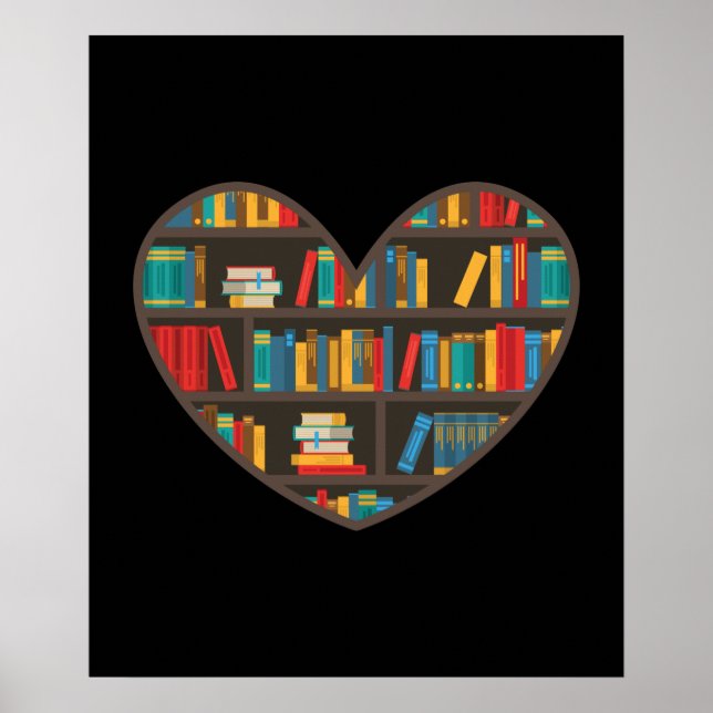 Poster Biblioteca Funny BookShelf (Frente)
