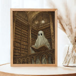 Poster Biblioteca Lendo Arte de Livros Antigos do Ghost V<br><div class="desc">Rácio 4:5. Adicione um charme assustador ao seu espaço com este poster "Lendo Fantasma",  estilo vintage,  com uma biblioteca antiga cheia de eternos. Perfeito para amantes de livros e entusiastas de histórias-fantasma,  esta arte caprichosa traz um toque de mistério e nostalgia a qualquer sala.</div>