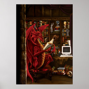 Poster Biblioteca Podcast Dragon