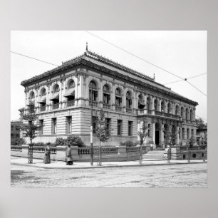 Pôster Biblioteca Pública de Providence, 1906. Foto Antig