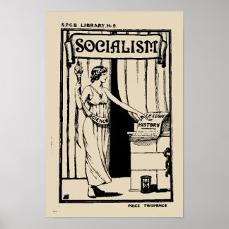 Poster Biblioteca SPGB n.o 9 Socialismo (1920) cobrir de