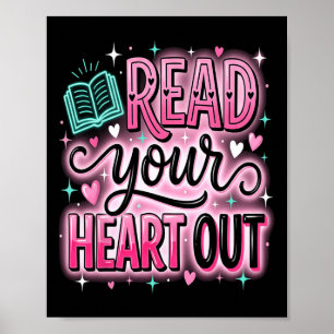 Poster Bibliotecário Leia Seu Coração Professor Dia dos N