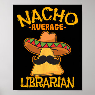 Poster Bibliotecário Médio Nacho Guarda da Biblioteca Cin