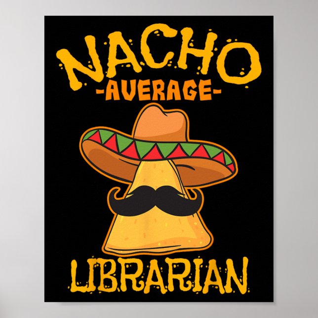 Poster Bibliotecário Médio Nacho Guarda da Biblioteca Cin (Frente)