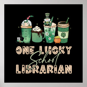 Poster Bibliotecário Sortudo do Dia de São Patrício