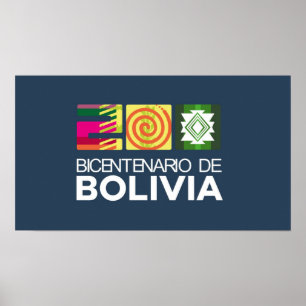 Poster bicentenário da Bolívia