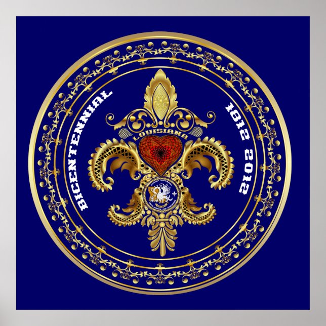 Poster Bicentenário Louisiana (Frente)