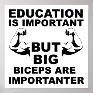 Poster Bíceps Grandes Cartaz Divertido Importante