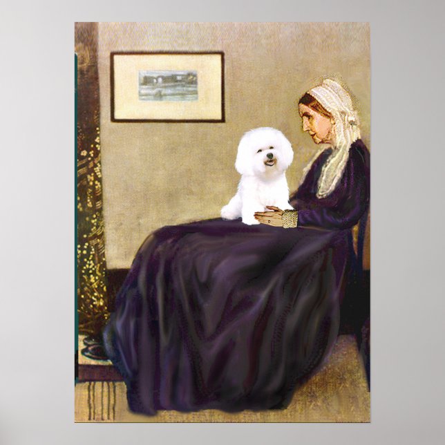 Pôster Bichon Frise 1 - A Mãe de Whistler (Frente)