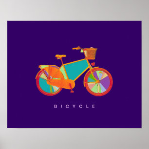 Pôster bicicleta - bicicleta + bicicleta