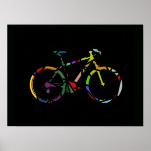 Pôster bicicleta. bicicleta / bicicleta agradável